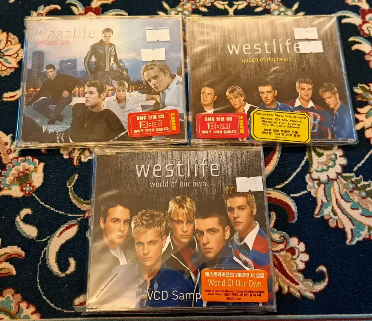 웨스트라이프 Westlife 희귀 싱글 미사용 CD 3종류